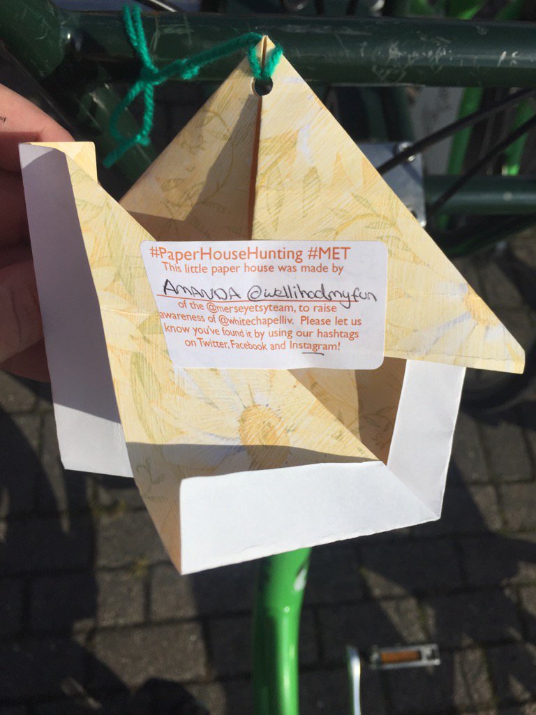 origami hand size paper house