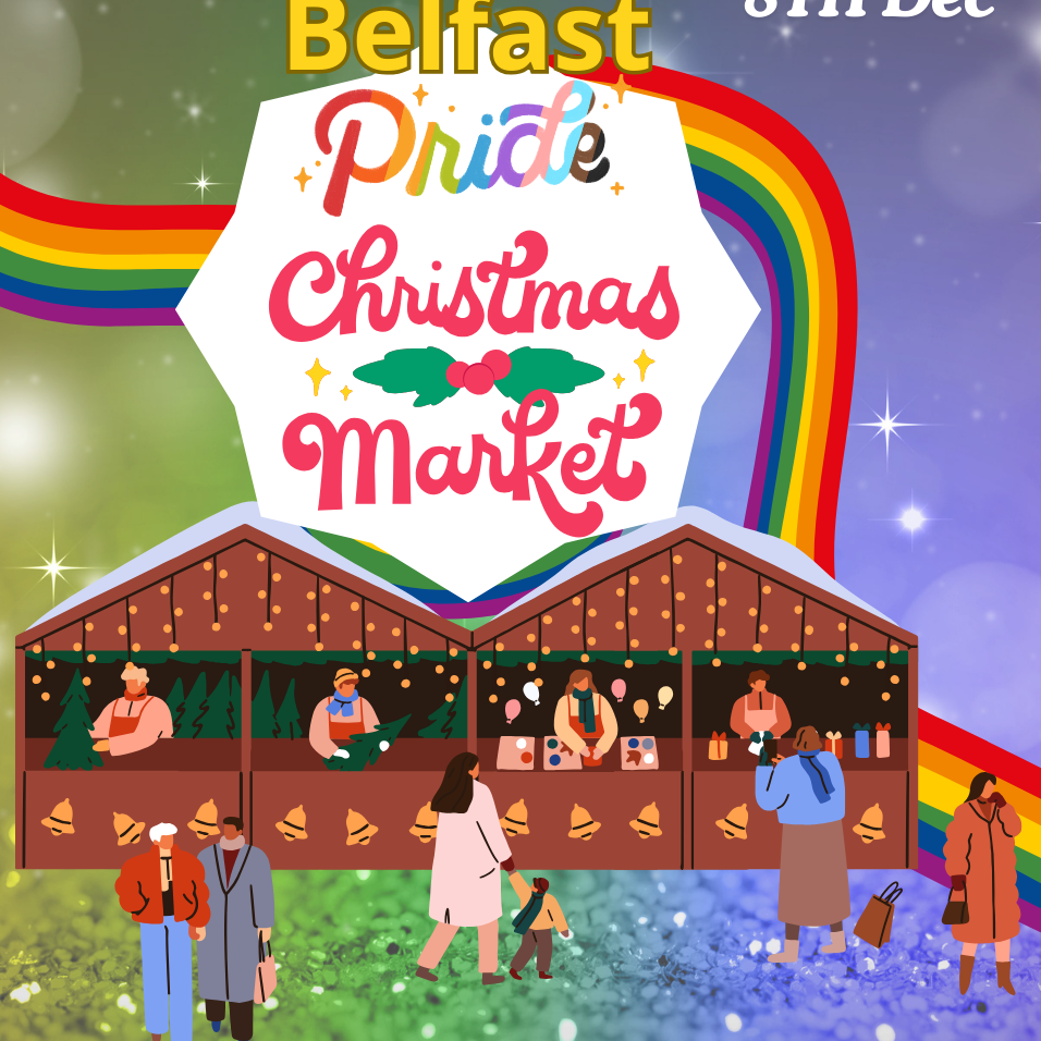 Belfast Pride Christmas Market poster